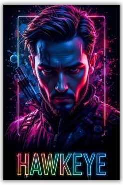 Hawkeye metal poster wall art in Pakistan