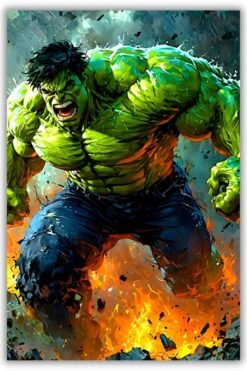 Hulk metal poster wall art in Pakistan