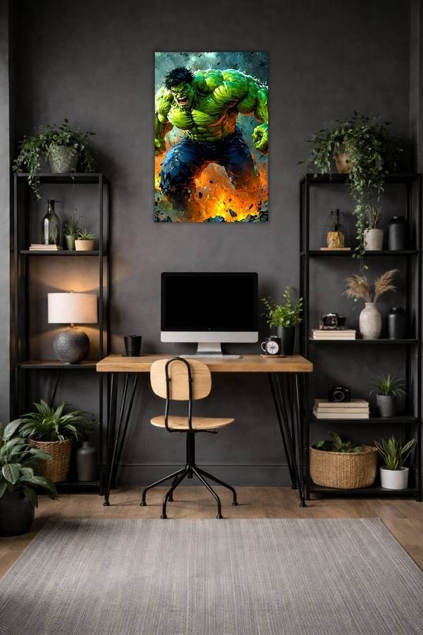 Hulk metal poster wall art in Pakistan