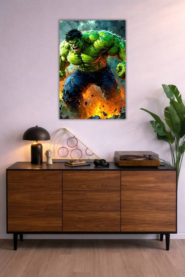 Hulk metal poster wall art in Pakistan