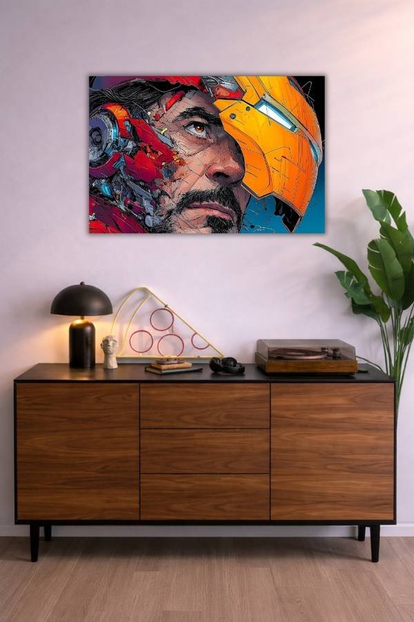 Iron Man metal poster wall art in Pakistan