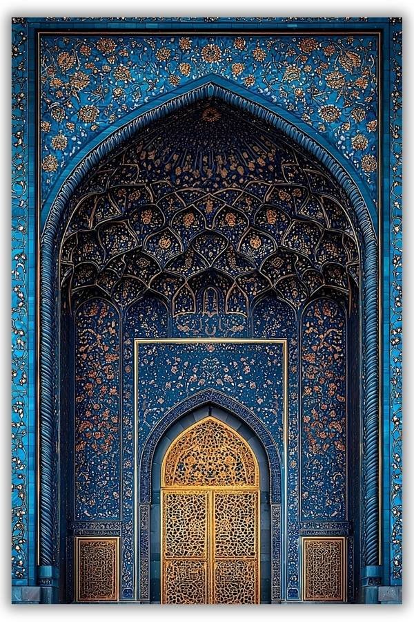 Islamic Architecture metal poster wall art in Pakistan