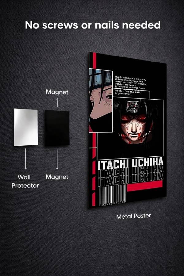 Itachi Uchiha metal poster wall art in Pakistan
