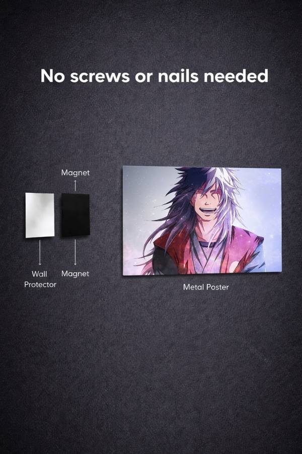 Jiraiya metal poster wall art in Pakistan