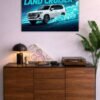 Land Cruiser metal poster wall art in Pakistan