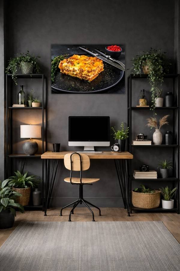 Lasagna metal poster wall art in Pakistan