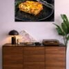 Lasagna metal poster wall art in Pakistan