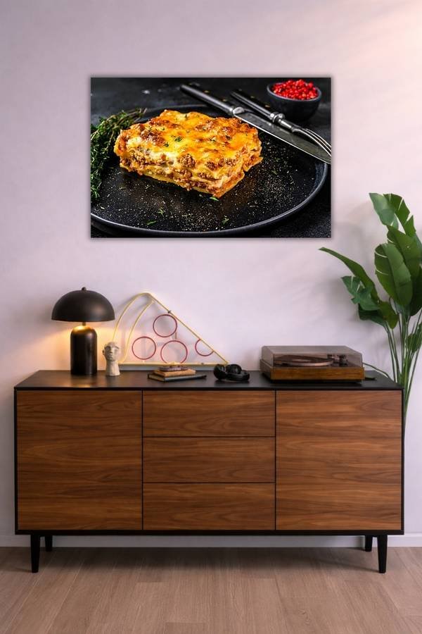Lasagna metal poster wall art in Pakistan