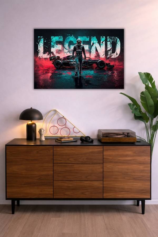 Lewis Hamilton metal poster wall art in Pakistan