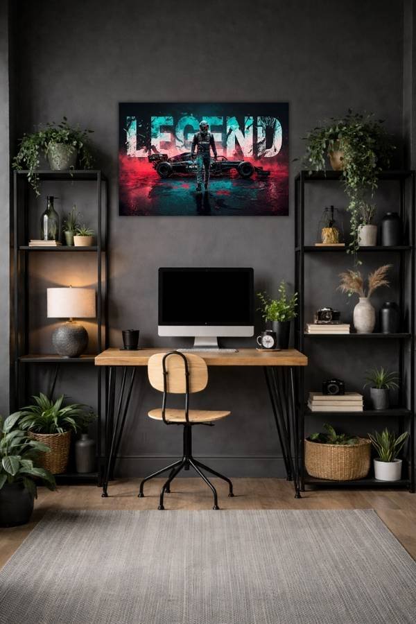 Lewis Hamilton metal poster wall art in Pakistan