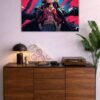 Luffy metal poster wall art in Pakistan