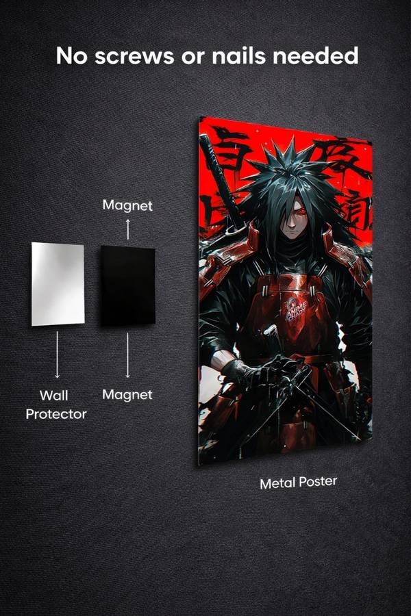 Madara Uchiha metal poster wall art in Pakistan