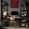 Maze Pattern metal poster wall art in Pakistan