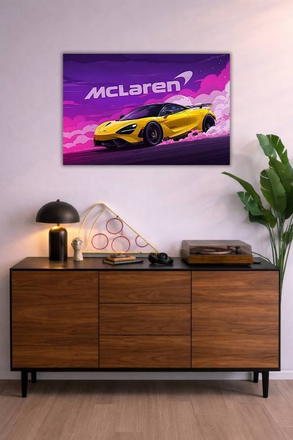 Mclaren P1 metal poster wall art in Pakistan