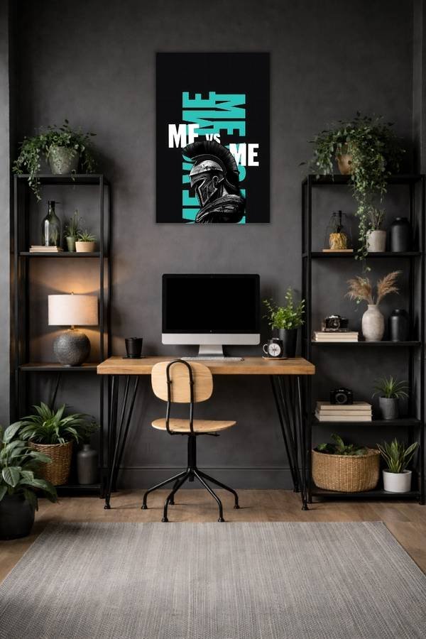 Me Vs Me metal poster wall art in Pakistan