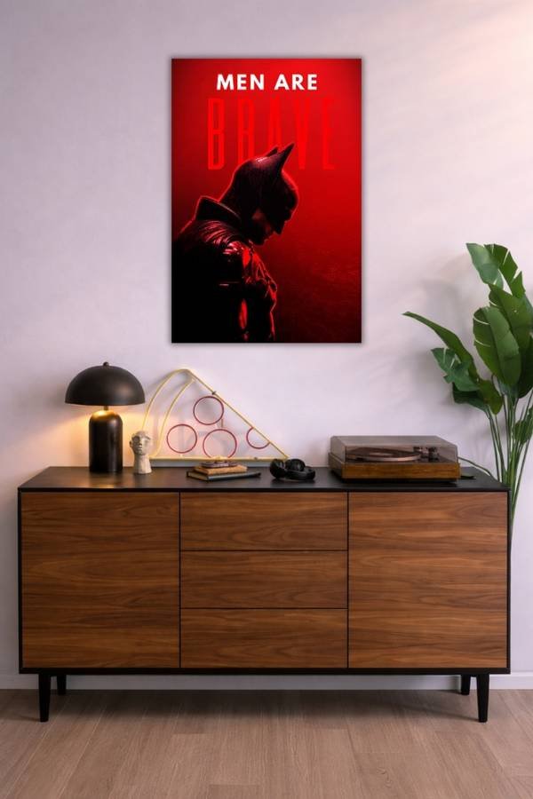 Men Are Brave metal poster wall art in Pakistan