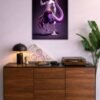 Mewtwo metal poster wall art in Pakistan