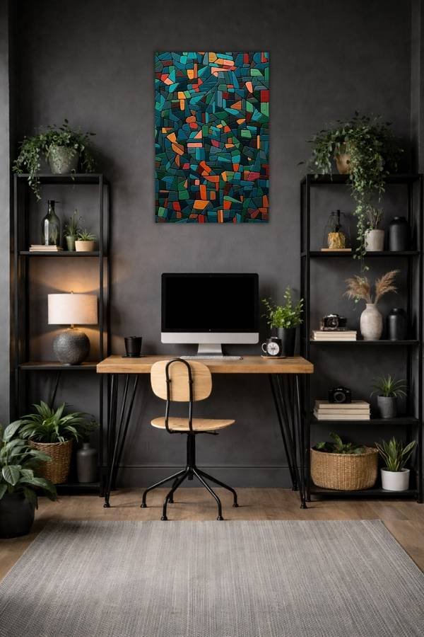 Mosaic Art metal poster wall art in Pakistan