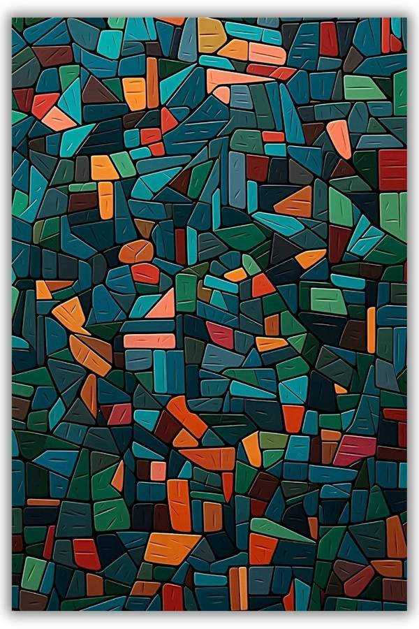 Mosaic Art metal poster wall art in Pakistan