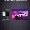 Mustang metal poster wall art in Pakistan