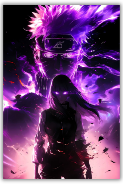 Naruto X Hinata metal poster wall art in Pakistan