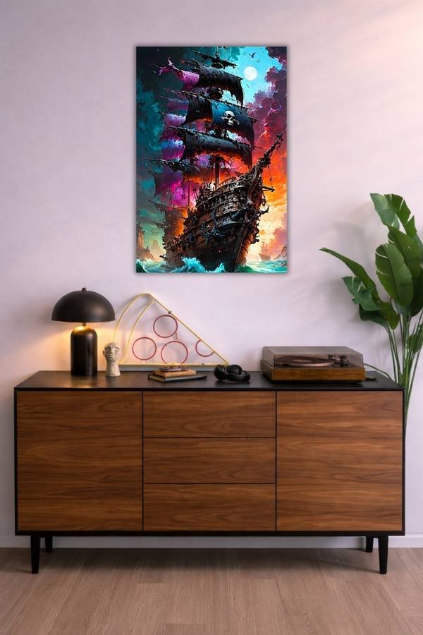 Pirate Of Caribbean metal poster wall art in Pakistan