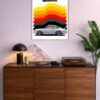 Porsche Carrera There Is No Substitute metal poster wall art in Pakistan