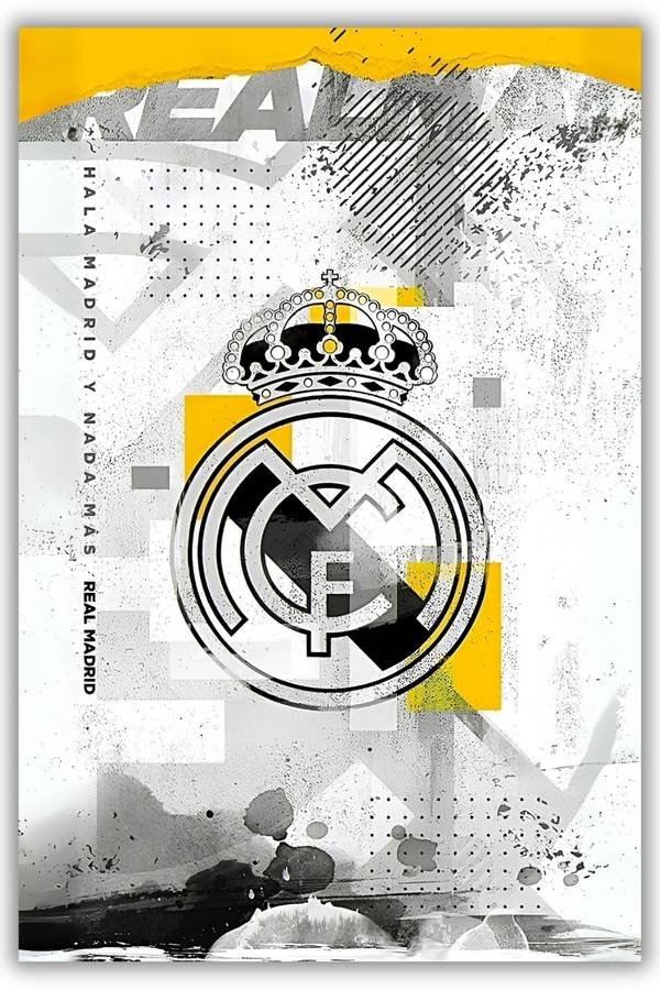 Real Madrid metal poster wall art in Pakistan
