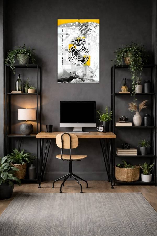 Real Madrid metal poster wall art in Pakistan