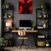 Red Hulk metal poster wall art in Pakistan