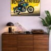 Royal Enfield metal poster wall art in Pakistan