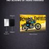 Royal Enfield metal poster wall art in Pakistan