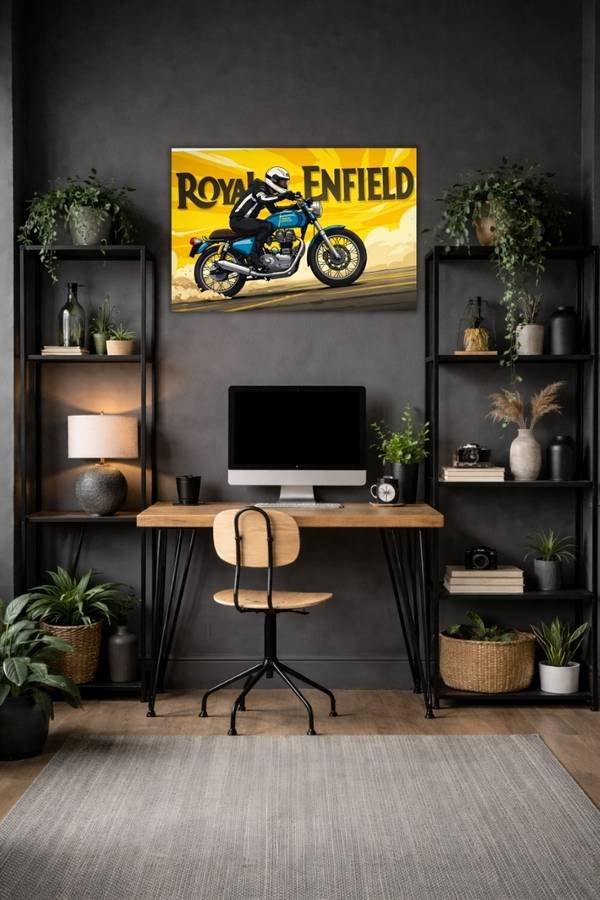 Royal Enfield metal poster wall art in Pakistan