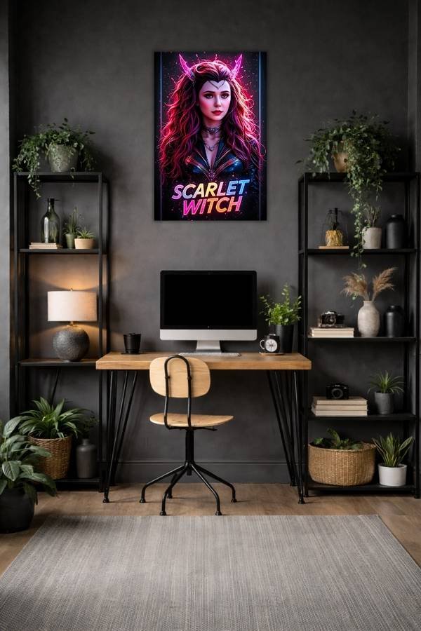 Scarlet Witch metal poster wall art in Pakistan