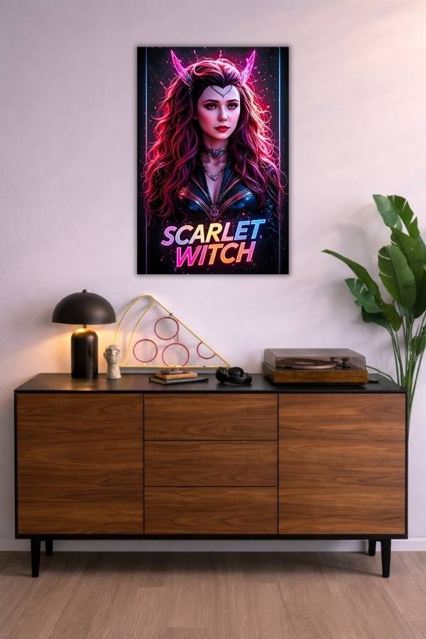 Scarlet Witch metal poster wall art in Pakistan