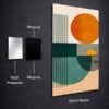 Solar Geometry metal poster wall art in Pakistan