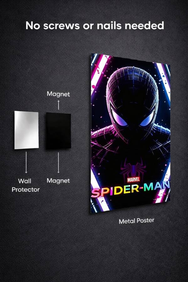 Spider Man metal poster wall art in Pakistan