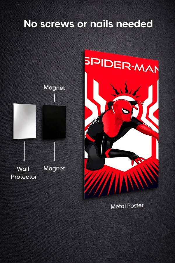 Spider Man metal poster wall art in Pakistan