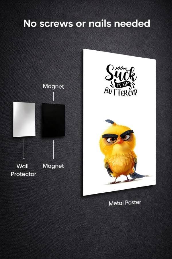 Suck It Up metal poster wall art in Pakistan