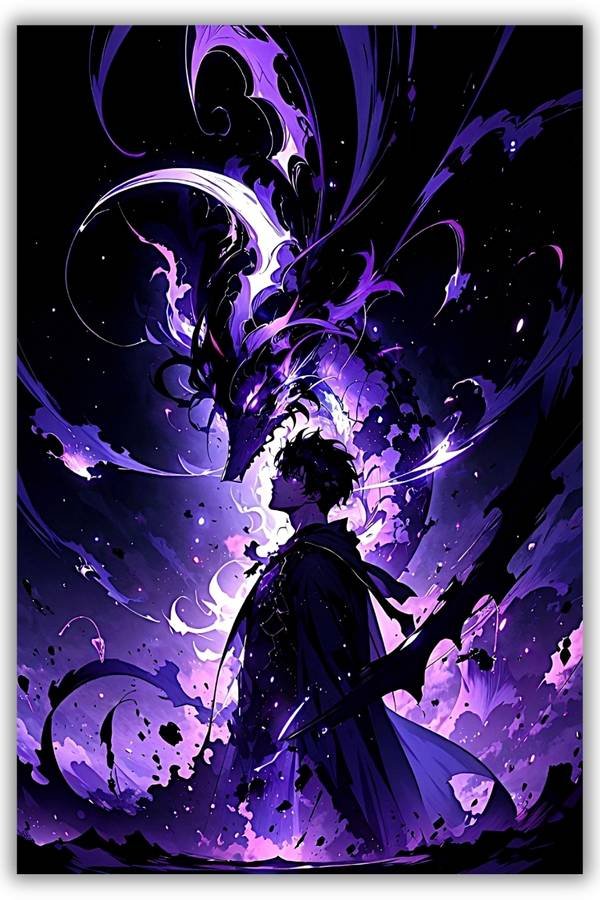 Sung Jinwoo metal poster wall art in Pakistan