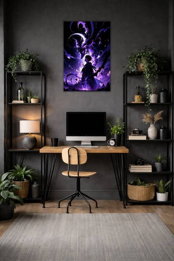 Sung Jinwoo metal poster wall art in Pakistan