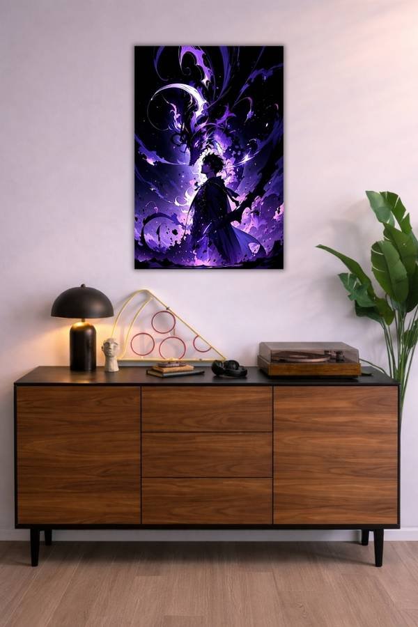 Sung Jinwoo metal poster wall art in Pakistan