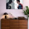 Superman And Batman metal poster wall art in Pakistan