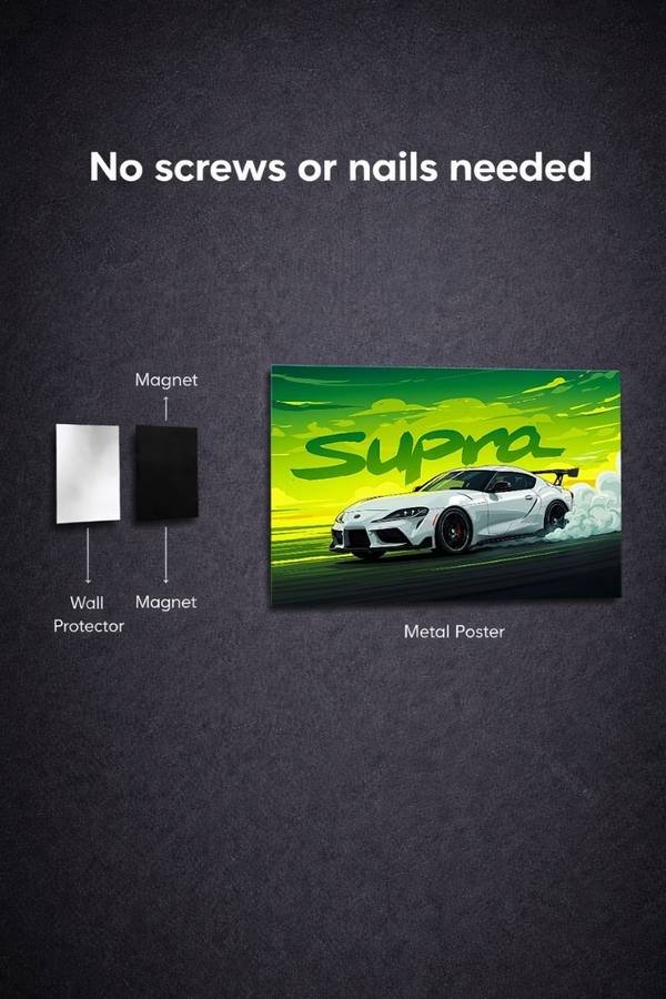 Supra metal poster wall art in Pakistan