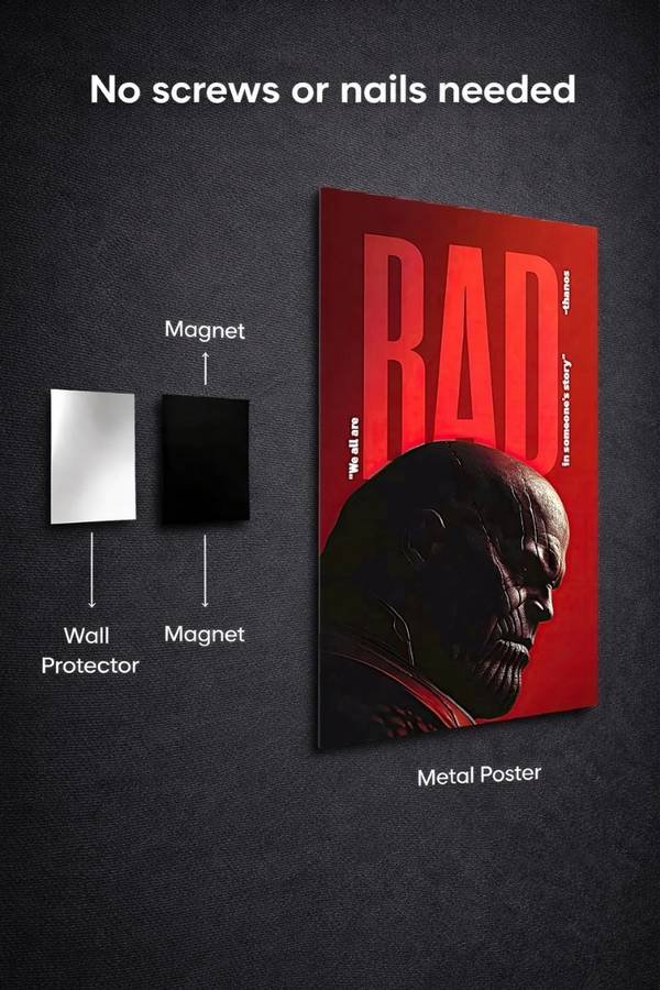 Thanos metal poster wall art in Pakistan