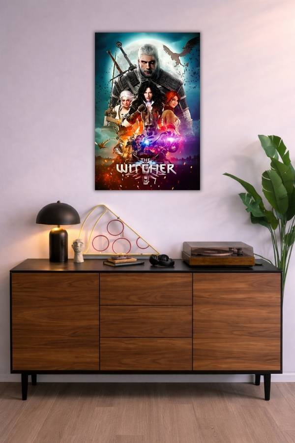 The Witcher metal poster wall art in Pakistan