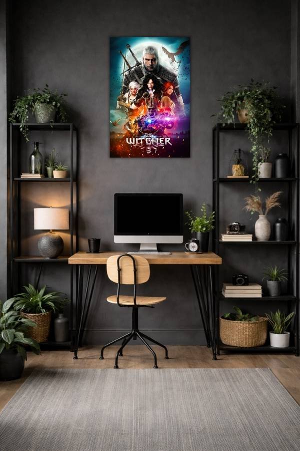 The Witcher metal poster wall art in Pakistan