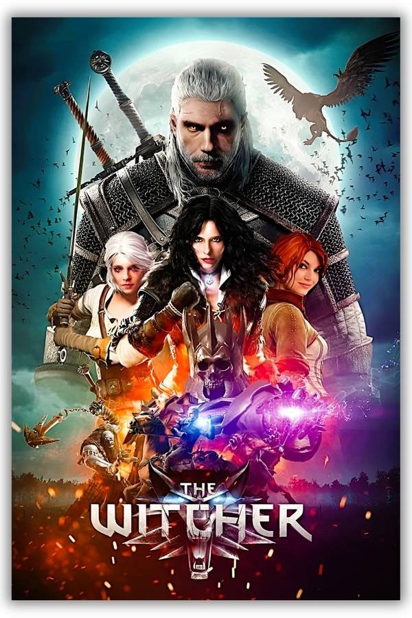 The Witcher metal poster wall art in Pakistan