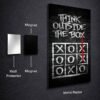 Think Outside metal poster wall art in Pakistan