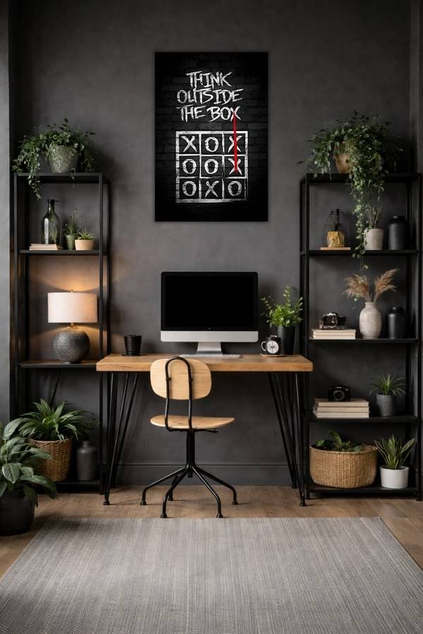Think Outside metal poster wall art in Pakistan